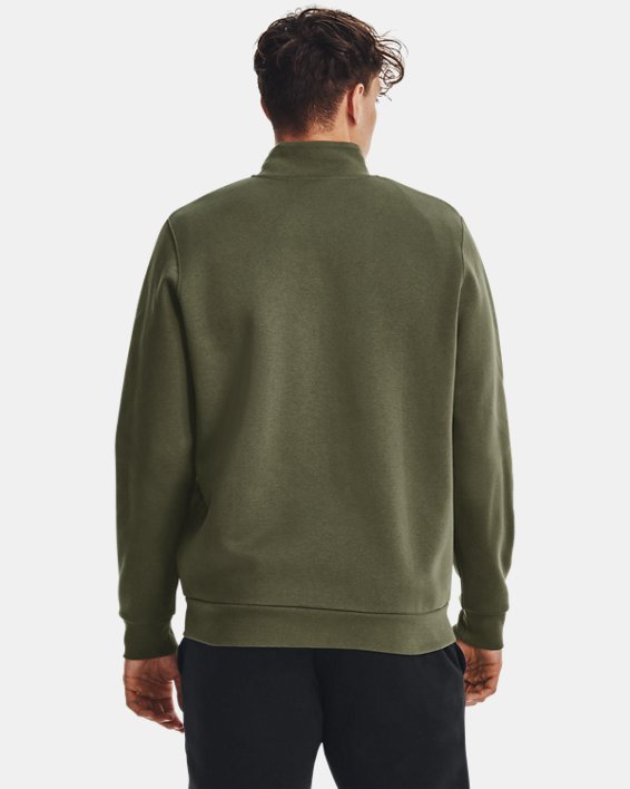 Men's UA Essential Fleece Track Jacket, Green, pdpMainDesktop image number 1